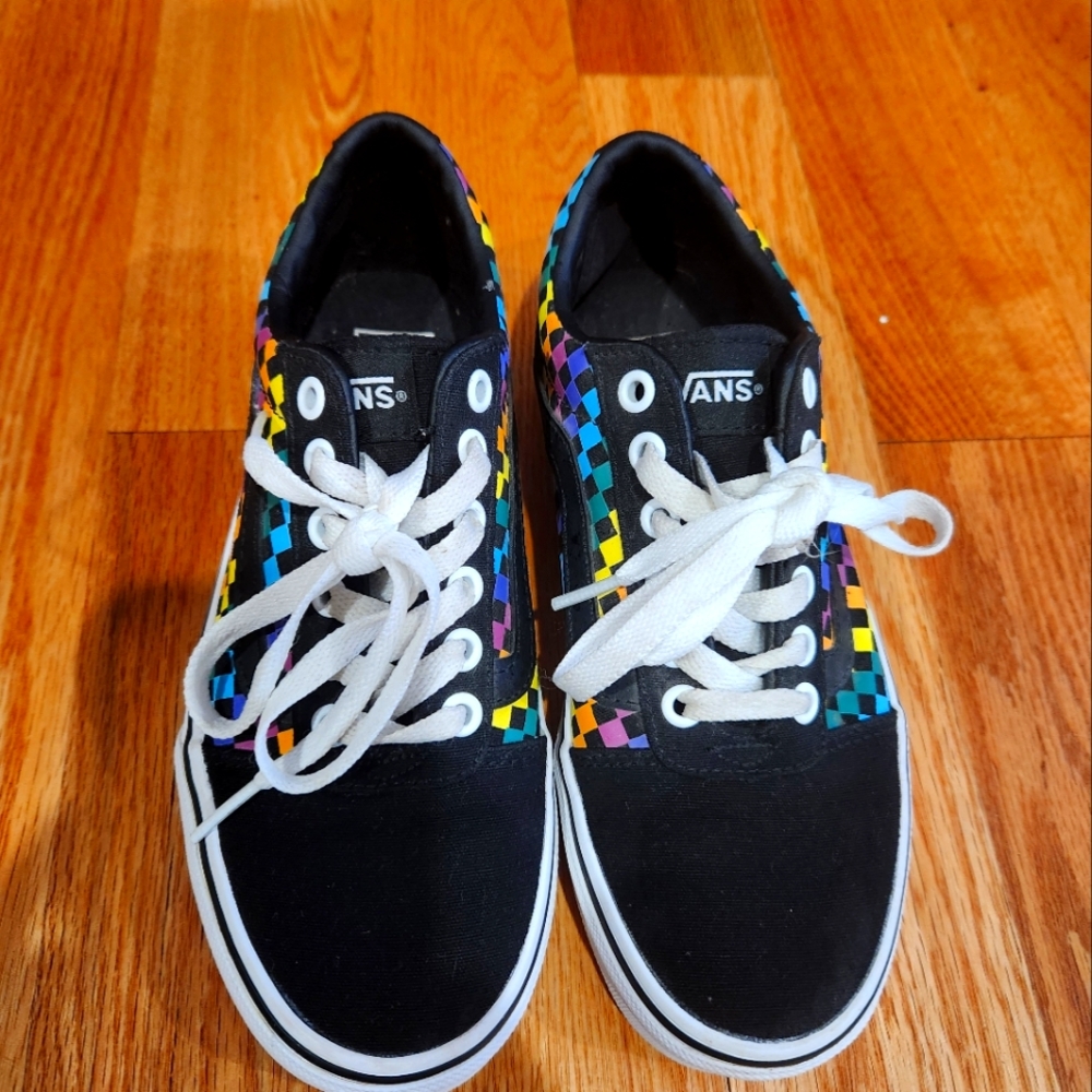 Vans Wmns sz 6 multicolour check